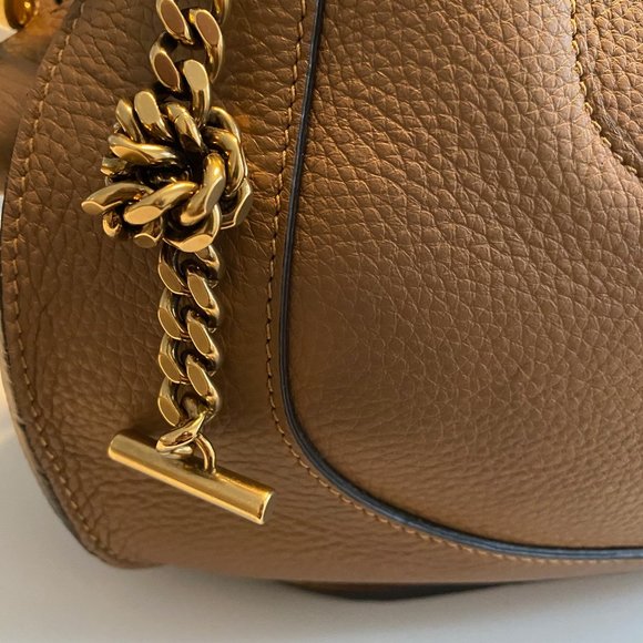 CHLOE Brown Leather Small Hayley Hobo Shoulder Bag - Picture 3 of 8